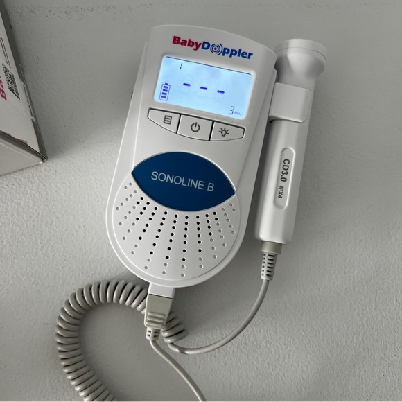 Sonoline B Blue Baby Sound Tracker Fetal Doppler Manuel Ultrasound Monitor - Picture 2 of 6